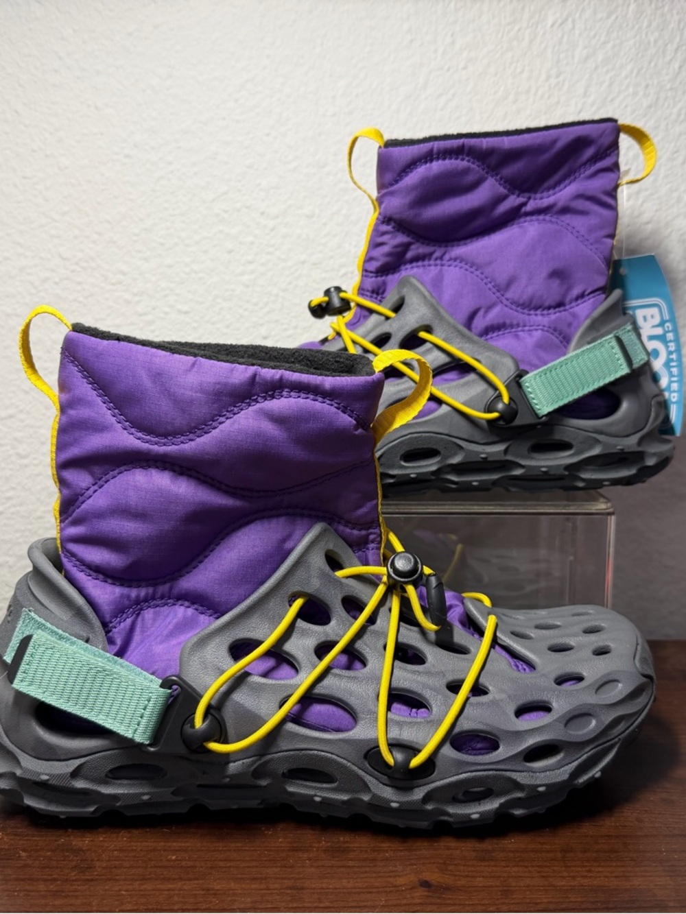NEW Merrell womens hydro moc AT puff mid 1 TRL primaloft hybrid shoe grey purple